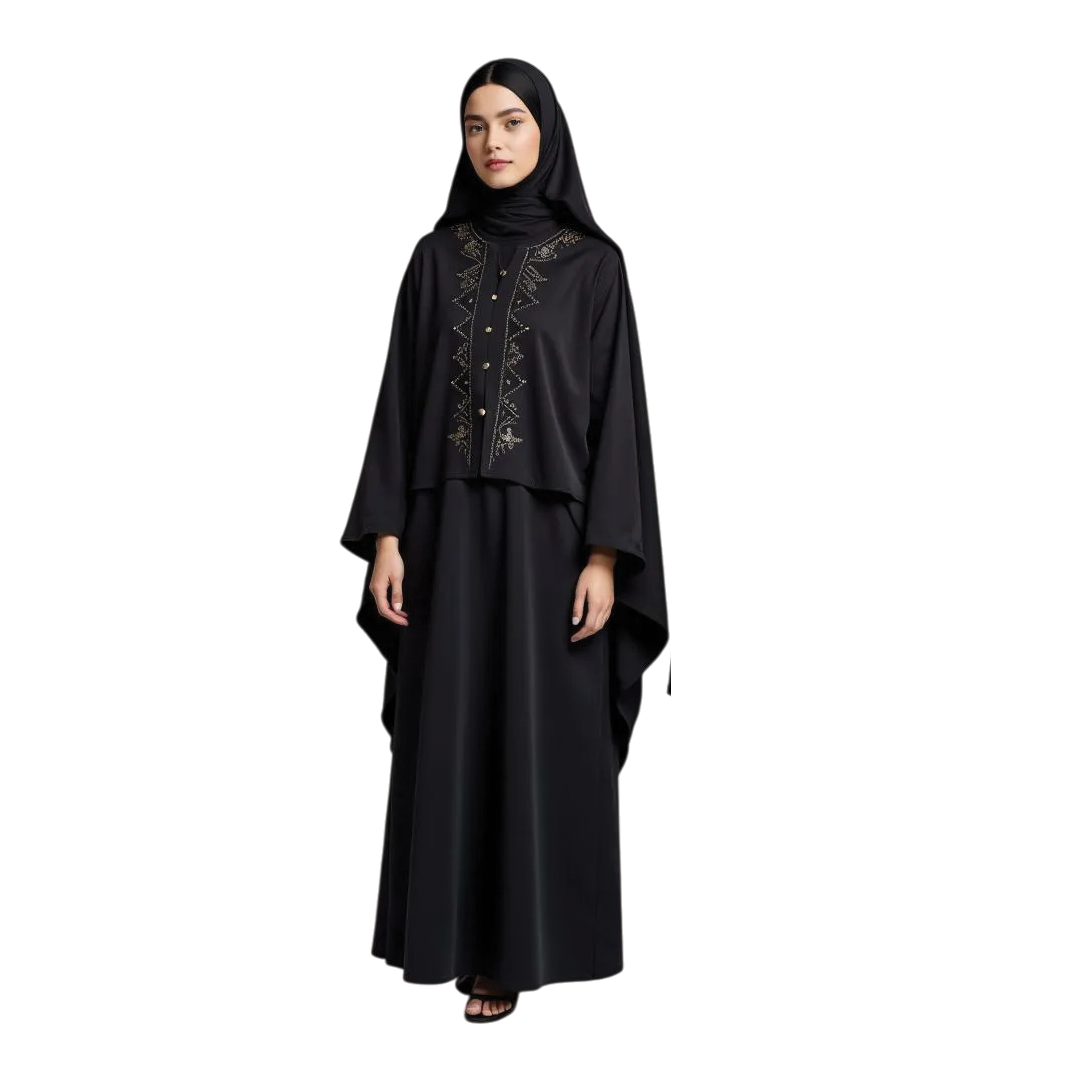 Zarina Embellished Embroidered Abaya